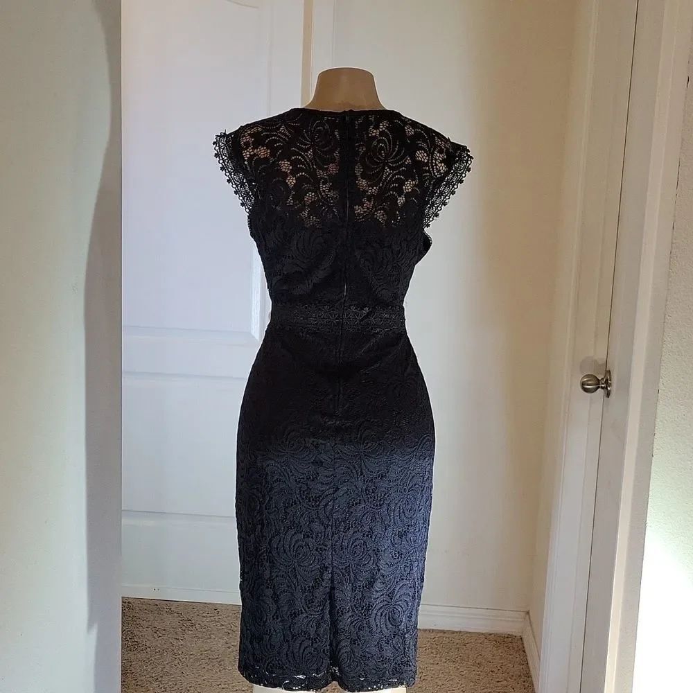 BISSOU BISSOU LACE ROUNDNECK LINE SLEEVELESS DRESS - Picture 12 of 15